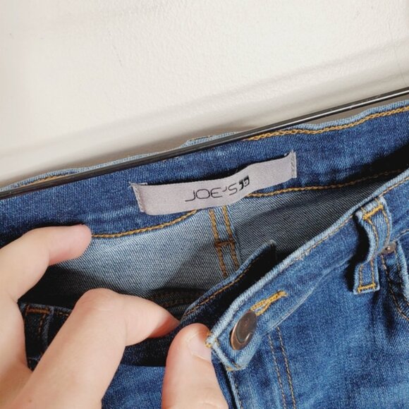 Anthropologie Joe's Jeans High Rise Skinny Distressed Ankle Stretch Jeans 32 - Picture 4 of 10